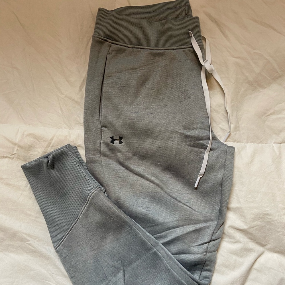 Light grey under armor joggers